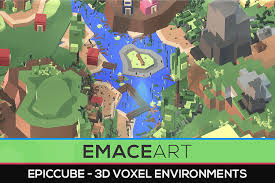 3d model epic mobile voxel world 3d