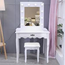 living and home white vanity dressing