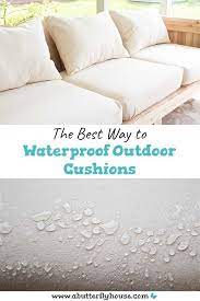how to waterproof outdoor cushions