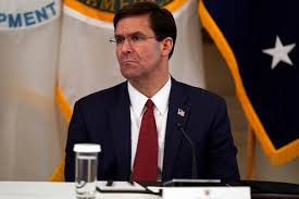 A person employed to handle correspondence. Esper Fired As Defense Secretary