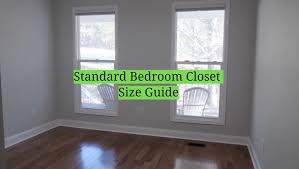 standard bedroom closet size guide