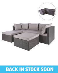 For over thirty years, rattan garden furniture ltd has been building an exceptional reputation thro. Anthracite Rattan Sofa With Cover Aldi Uk