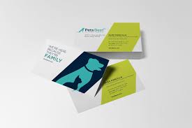 Business card template with texture. Pets Best Pet Insurance Branding Nicte Creative Design