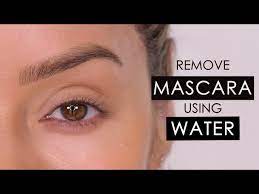 how to remove mascara with just water