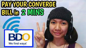 how to pay converge bill via bdo