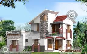 sloping roof house designs two story