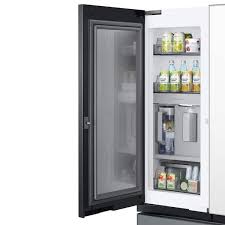 Samsung 24 Cu Ft Bespoke Counter Depth 3 Door French Door Refrigerator With Family Hub