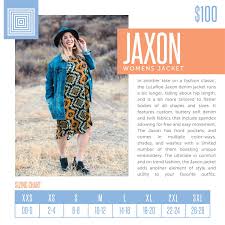Womens Lularoe Jaxon Jacket Layering Piece Size Chart