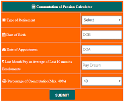 Pension Commutation Calculator 2018 Central Government