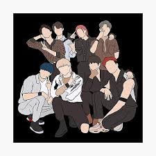 We ve gathered more than 3 million images uploaded by our users and sorted them by the most popular ones. Sticker Stray Kids Members Ot8 Backdoor Photographic Print By Amydoungel Redbubble