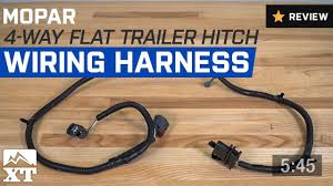 Find great deals on ebay for wiring harness hitch. Jeep Wrangler Mopar 4 Way Flat Trailer Hitch Wiring Harness 2007 2017 Jk Review Youtube