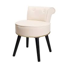 veikous off white vanity chair wood