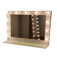 make up artist s mirror with ls at