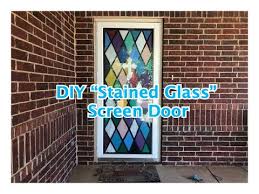Diy Stained Glass Screen Door You