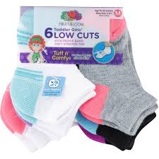 Fruit Of The Loom Toddler Girls Lowcut Socks 6 Pk