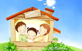 cartoon family ilration for mother