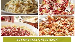 olive garden one entree take one