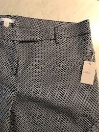 Dalia Patterned Black White Crop Capri Pants Size 10 New