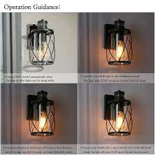 Light Motion Sensor Wall Lantern Sconce