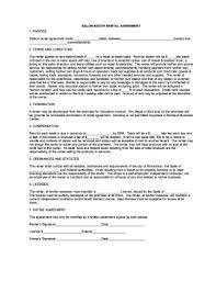 salon booth al agreement pdf form