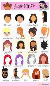 hairstyle names types of haircuts with