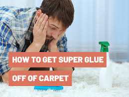 how to get super glue off carpet