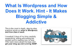 We would like to show you a description here but the site won't allow us. What Is Wordpress And How Does It Work