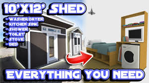 Living large is officially a thing of the past. Converting A Shed Into A Tiny House 3d Interior Design Youtube