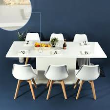 luca home high gloss white dining table