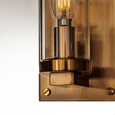 Aloa Decor 1 Light Modern Antique Brass