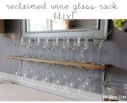 Reclaimed Wine Glass Rack Diy Picklee