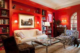 red walls and carpet ideas and designs