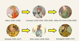 important mughal empire list mughal