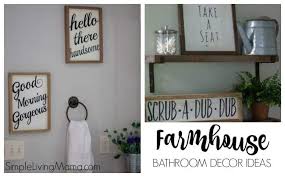 Farmhouse Bathroom Decor Ideas Simple