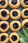 blackberry sage thumbprint cookies