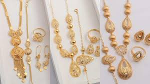 arabic gold necklaces sets designs