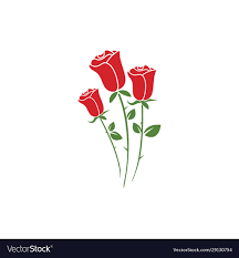 beauty rose flower icon royalty free