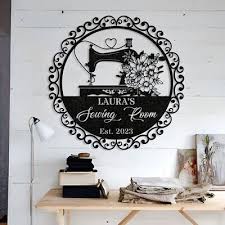 Personalized Sewing Metal Sign Custom