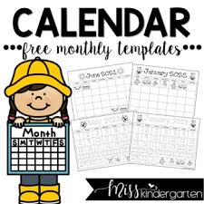 Aug 24, 2021 · free printable behavior charts. Free Calendar Templates By Miss Kindergarten Love Tpt