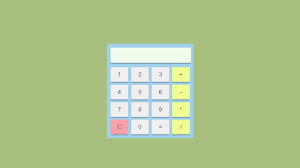 a calculator using only html and css