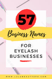 creative lash business name ideas
