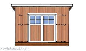 shed door with windows plans