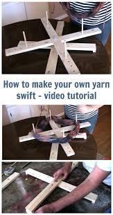 make a diy yarn swift at home video