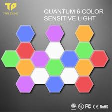 China Tp Diy Led Quantum Wall Lamp Sensitive Hexagon Modular Touch Lights For Room Night China Hexagon Light Touch Light