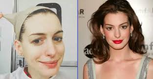 famous celebrities look without makeup