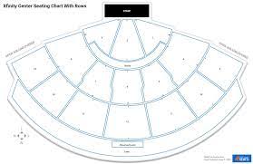xfinity center seating chart