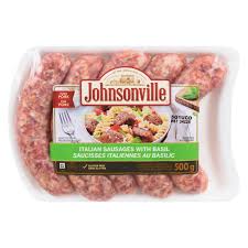 johnsonville italiano sausages with basil