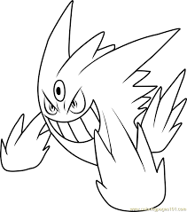 Pictures of zoroark pokemon coloring pages and many more. Mega Gengar Pokemon Coloring Page For Kids Free Pokemon Printable Coloring Pages Online For Kids Coloringpages101 Com Coloring Pages For Kids