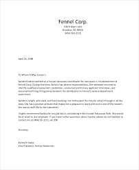 Letter Of Recommendation Format 15 Free Word Pdf