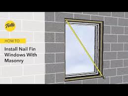 install nail fin windows with masonry